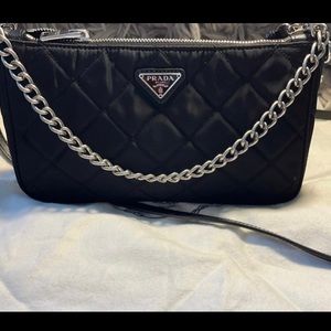 Prada Nylon Tessuto Impuntu Quilted Crossbody Bag